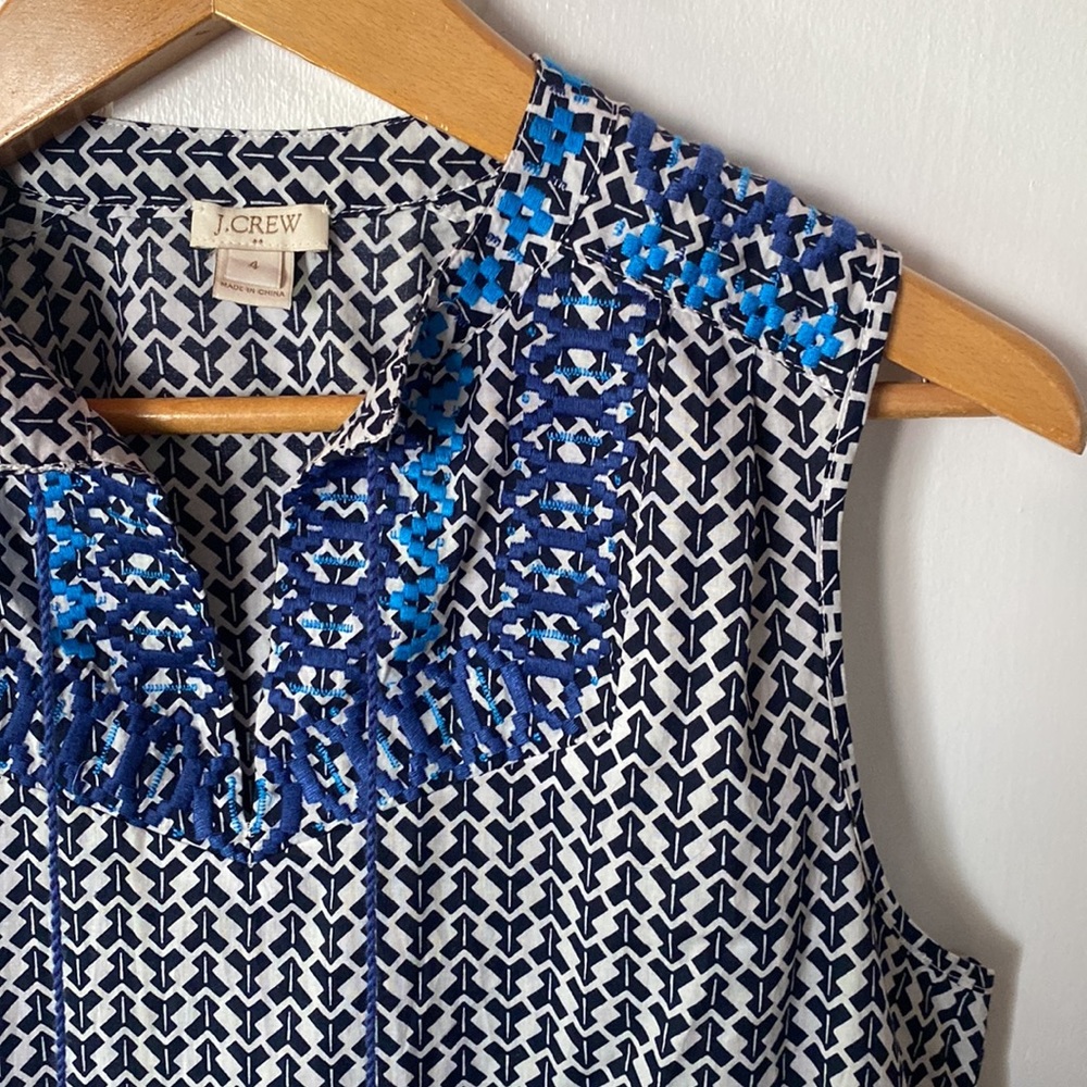 J. Crew Sleeveless Blouse size 4 - Picture 2 of 5